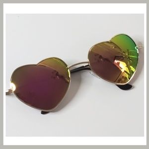 Accessories - Multi Color Heart Sunglasses